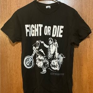 The Walking Dead Fight or Die t-shirt, Medium, Delta Apparel